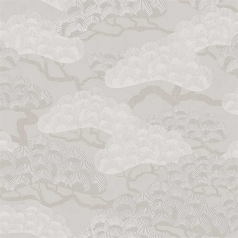 Bonsai Grove Beige Wallpaper
