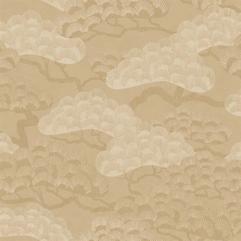 Bonsai Grove Sand Beige Wallpaper