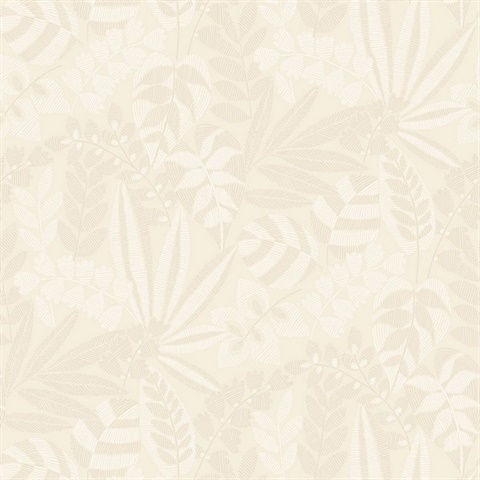 Botanica Cream Wallpaper