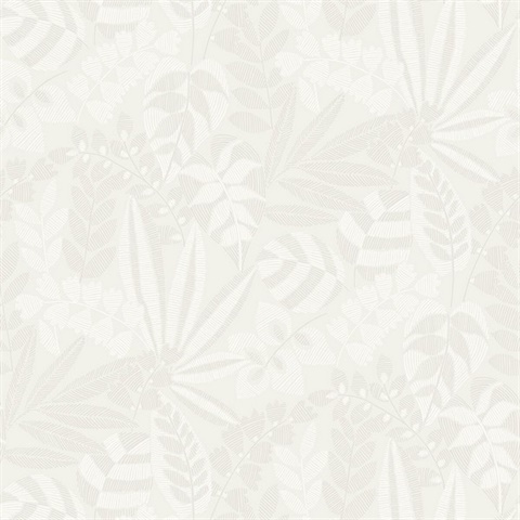 Botanica Light Grey Wallpaper