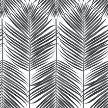 Botanical Paradise Palm Ebony Peel and Stick Wallpaper