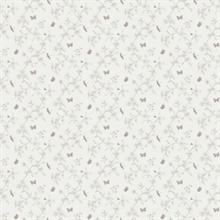 Botanical Trail Beige Wallpaper