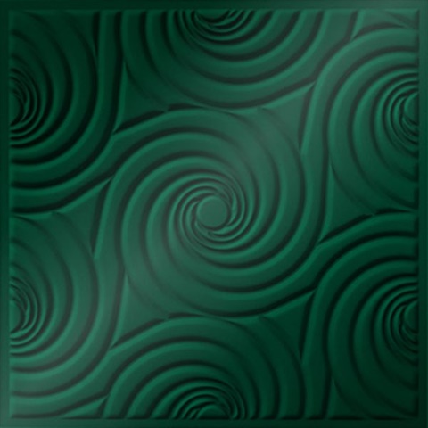 Bouquet Ceiling Panels Metallic Green