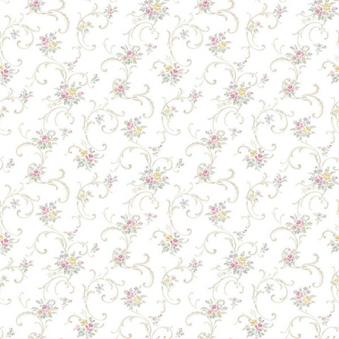 Bouquet Scroll Floral
