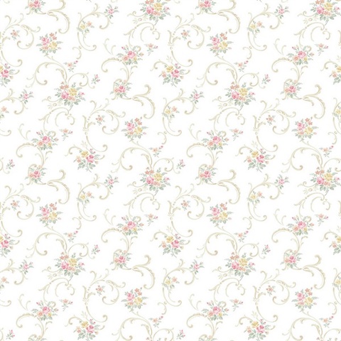 Bouquet Scroll Floral
