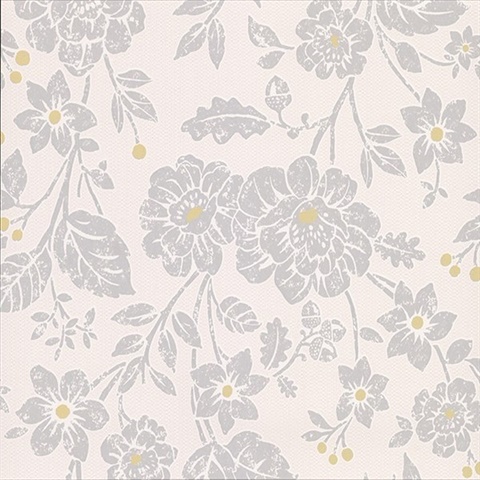 Bourdain Light Grey Floral