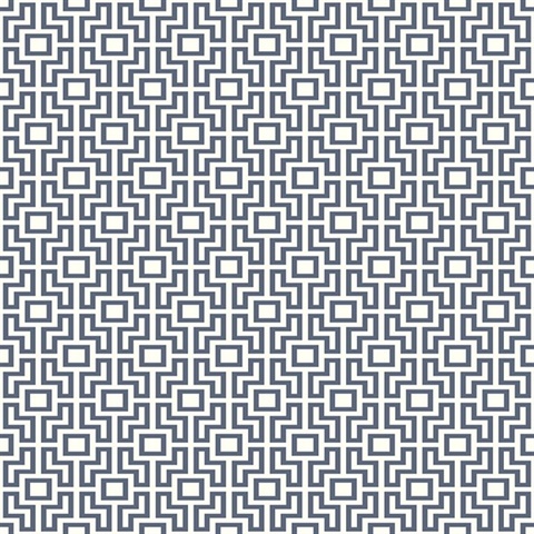 Boxwood Blue Geometric