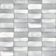 Braden Grey Distressed Tile Wallpaper