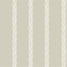 Braided Stripe Beige Wallpaper