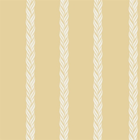Braided Stripe Yellow Wallpaper
