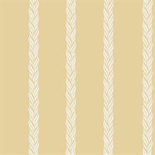 Braided Stripe Yellow Wallpaper