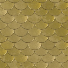 Brass Belly Old World Brass Metallic Peel and Stick Wallpaper