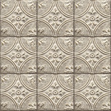 Brasserie White Tin Ceiling Tile Wallpaper