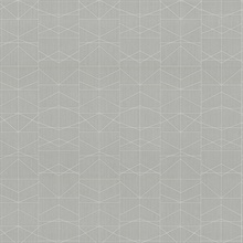 Braxton Grey Geometric 54" Commercial Grade Wallpaper