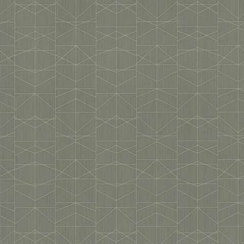 Braxton Olive Geometric 54" Commercial Grade Wallpaper