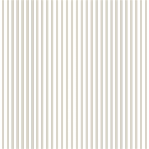 Breige and Neutral Vertical 6mm Stripe Prepasted Wallpaper