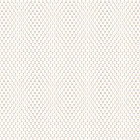 Brioni Rose French Floral Stamp Wallpaper