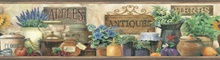 Brittany Black Herbs Antiques Portrait Border