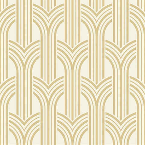 Broadway Arches Golden Nugget 1920s Art Deco Wallpaper