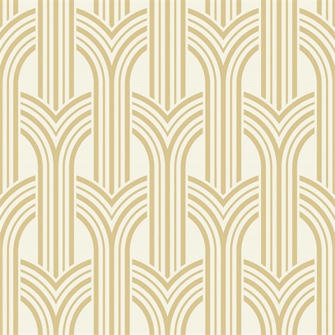 Broadway Arches Golden Nugget 1920s Art Deco Wallpaper