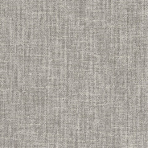 Broadwick Grey Faux Linen Wallpaper