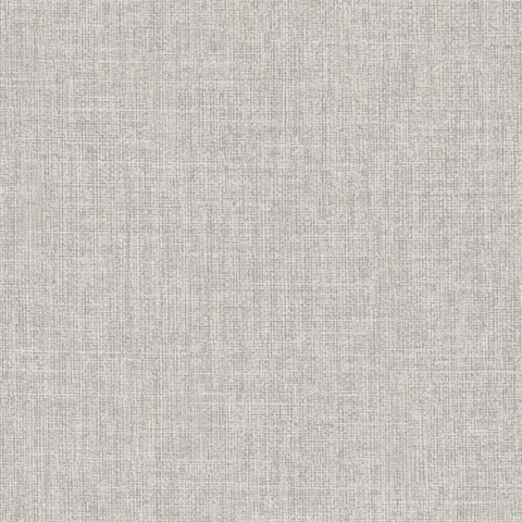 Broadwick Light Grey Faux Linen Wallpaper