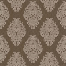 Bromley Brown Satin Damask