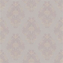 Bromley Mauve Satin Damask