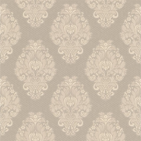 Bromley Pewter Satin Damask