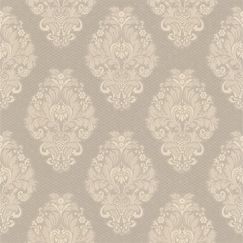 Bromley Pewter Satin Damask