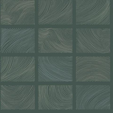 Bronson Evergreen Topography Wallpaper
