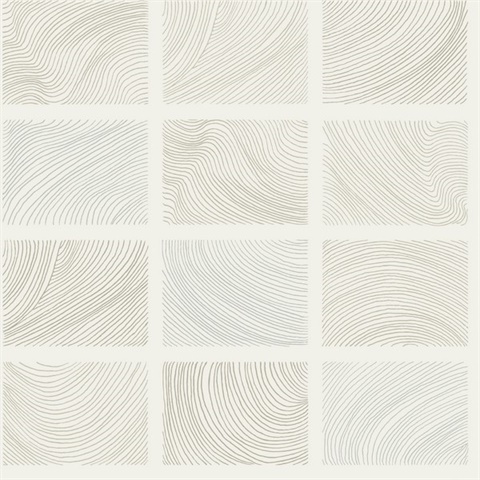 Bronson Ivory Topography Wallpaper