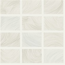 Bronson Ivory Topography Wallpaper
