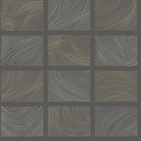 Bronson Slate Topography Wallpaper