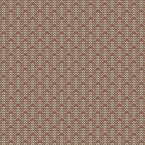 Brown Abstract Retro Tulip Flip Wallpaper