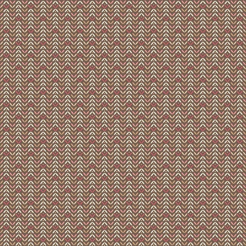 Brown Abstract Retro Tulip Flip Wallpaper