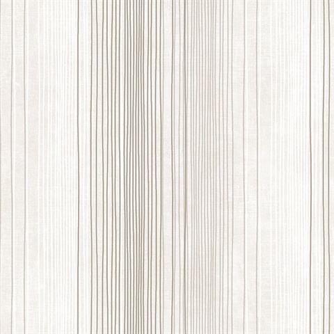 Brown and Taupe Random Stripe Prepasted Wallpaper