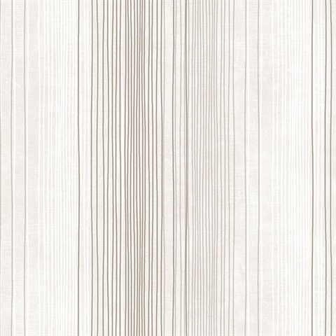 Brown and Taupe Random Stripe Prepasted Wallpaper