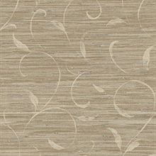 Brown Autumn Breeze Grasscloth