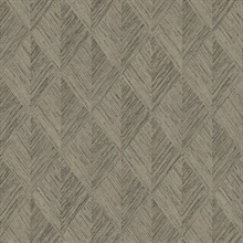 Brown Belmont Woven Diamond Wood Wallpaper