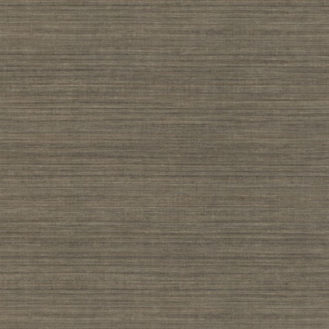 Brown, Black Silk Textured Faux Fabric Wallpaper