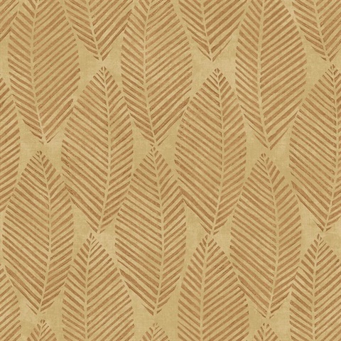 Brown Commercial Spot Leaves Wallpaper