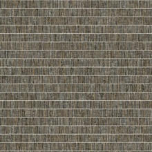 Brown Faux Grass Horizontal Stripe Wallpaper