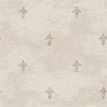 Brown Fleur De Lys Wallpaper