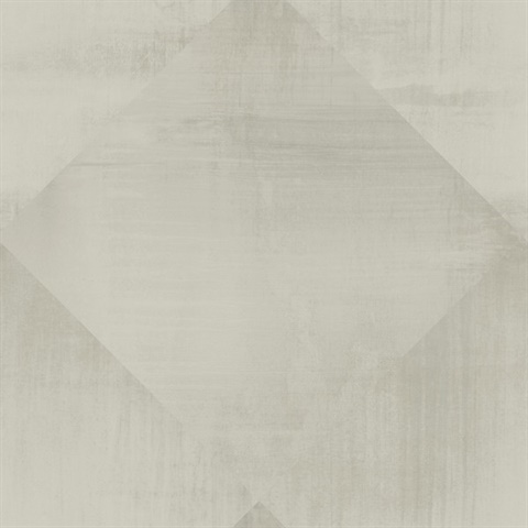 Brown Geometric Diamond Distress Clay Wallpaper
