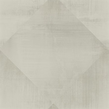 Brown Geometric Diamond Distress Clay Wallpaper