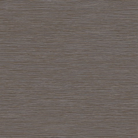 Brown Grass Roots Metallic Faux Grasscloth Wallpaper