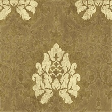 Brown Haven Damask