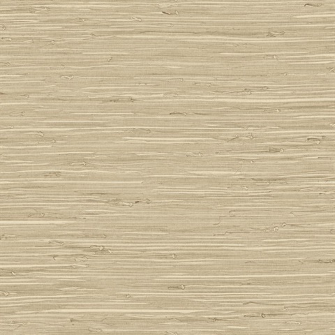 Brown Marion Faux Arrowroot Cloth Wallpaper