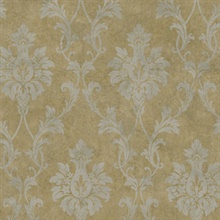 Brown Pineapple Damask